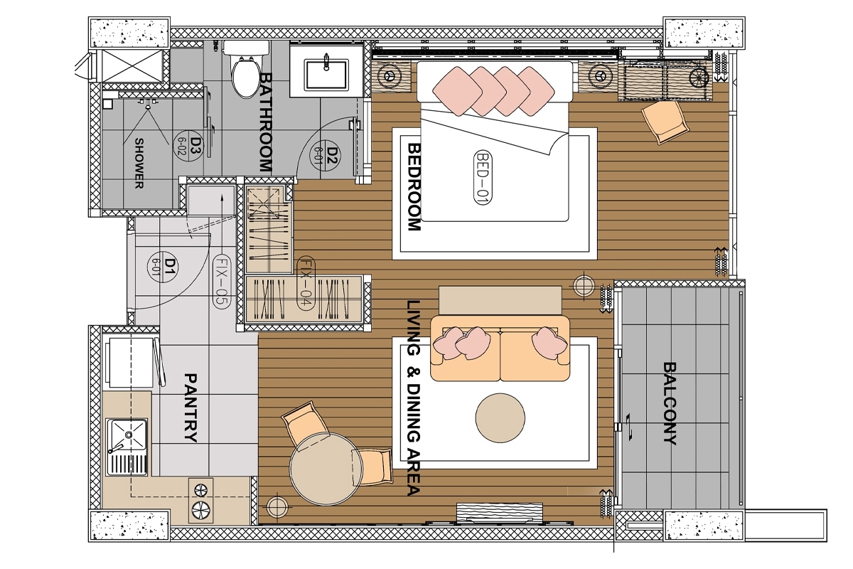 JUNIOR SUITE FLOOR PLAN LAYOUT